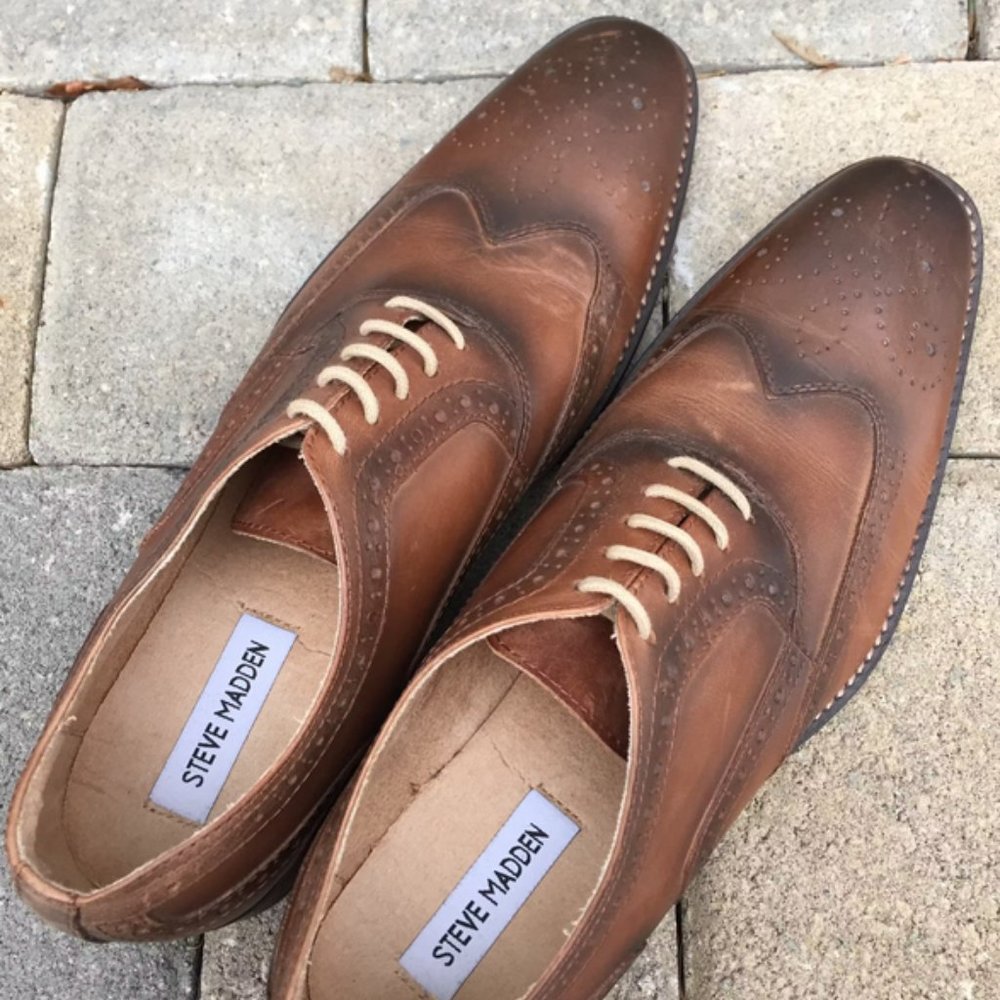Steve Madden Persistt Tan Leather Shoe